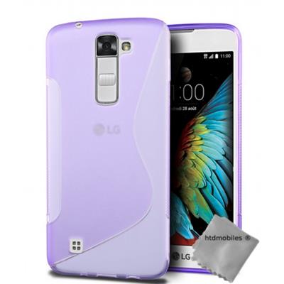 Housse etui coque pochette silicone gel fine pour LG K10 - MAUVE