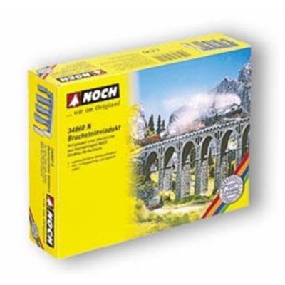Noch - 34860 - modélisme ferroviaire - viaduc de moellon - 19,8 x 2,6 x 13,6 cm