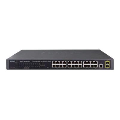 PLANET GS-4210-24T2S - switch - 24 poorten - Beheerd - rack-uitvoering