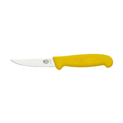 Couteau à saigner lapin 10cm, manche fibrox jaune Victorinox 5.5108.1