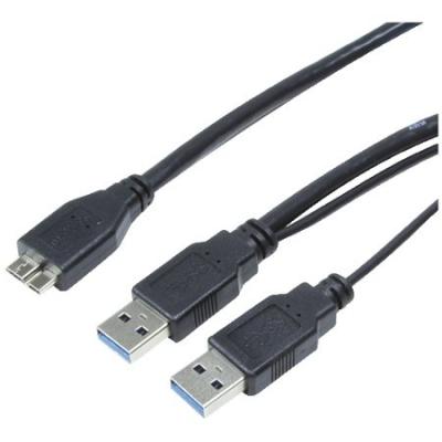 Usb-kabel logilink 3.0 2x a st 1x micro male bk 2direct gmbh cu0072