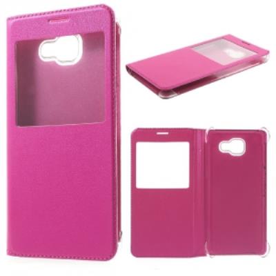 Etui Folio View ultra fin fushia pour Samsung Galaxy A7-2016