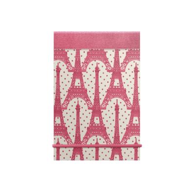 Les Cakes de Bertrand - Bloc shopping 8 x 12 cm - 100 pages - Tour Eiffel Rose
