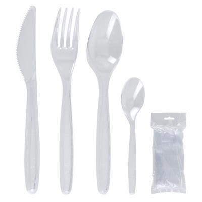 Couverts jetables transparent