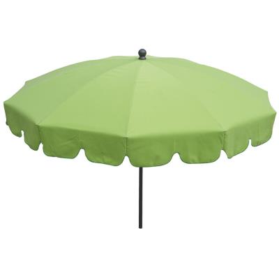 Parasol rond centré coloris Anis - Dim : H 230 x D 200/10 cm-PEGANE-