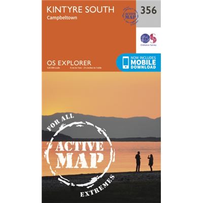 Os Explorer Map Active (356) Kintyre South (Os Explorer Active Map) (Map)