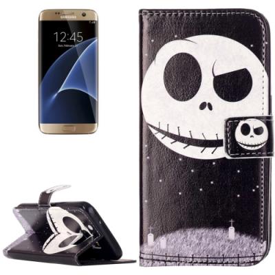 Galaxy S7 / G930 Coque housse Cuir PU  Squelette