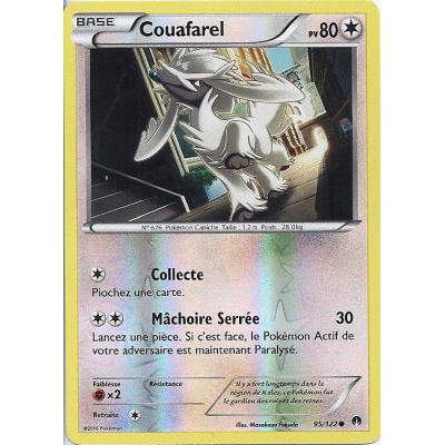 Carte Pokemon - Couafarel - PV 80 - 95/122 - Holo Reverse - VF État correct - Asmodee reconditionné disponible sur Fnac
