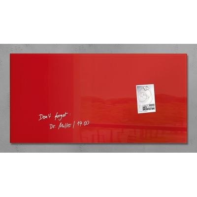 Sigel SI-GL147 Panneau magnétique en verre Artverum 910x460x15mm Rouge
