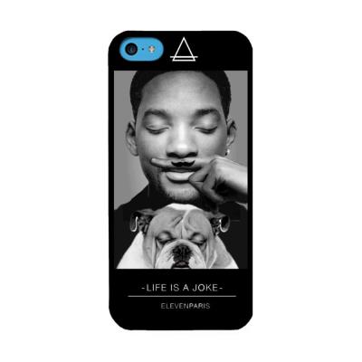 Coque Apple iPhone 5C ELEVEN Paris toucher gomme Will Smith noir