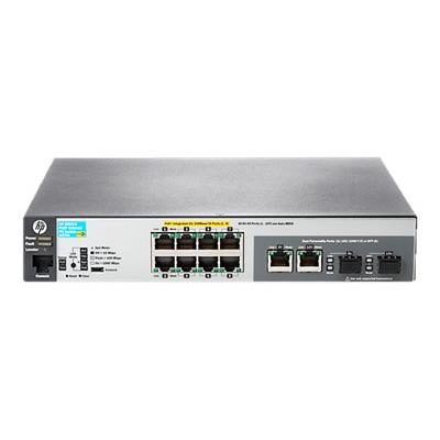 Aruba 2530-8-PoE+ Internal Power Supply - switch - 8 poorten - Beheerd - desktop, rack-uitvoering, wandbevestiging
