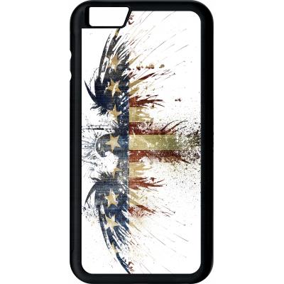 Coque apple iphone 6+ plus aigle americain grunge
