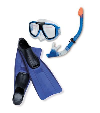 Ensemble palmes/masque/ Tuba Aviator INTEX - 8 ans et + - Taille 38-40 INTEX