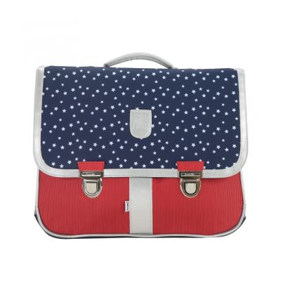 Cartable 39,5cm Miniséri Marine/Rouge