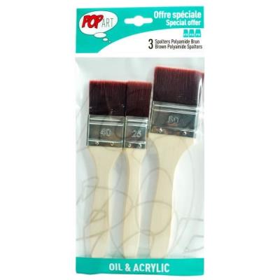PEBEO 3 Spalters avec Fibres en Polyamide Brun