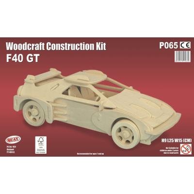 Maquette en bois - Voiture de course (F40 GT)