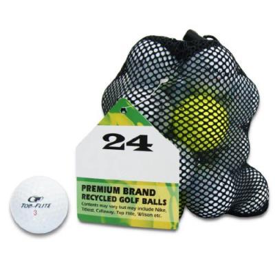 Second chance top flite 24 balles de golf recyclées de catégorie a