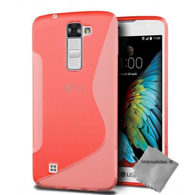 Housse etui coque pochette silicone gel fine pour LG K10 - ROUGE