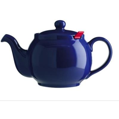 LONDON TEAPOT COMPANY CHATSFORD THÉIÈRE FILTRE ROUGE 6 TASSES BLEU