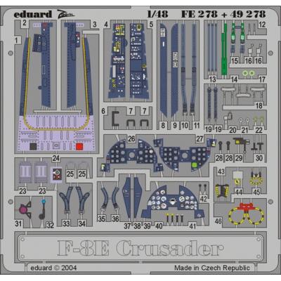 MAQUETTE F 8E CRUSADER HASEG. 1/48 EDUARD 49278