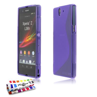 Coque Souple ORIGINALE Ultra Fine Violet , Le S,  Premium de MUZZANO pour SONY XPERIA Z