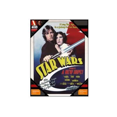 Star Wars poster en verre Luke & Leia 30 x 40 cm