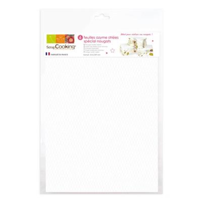 6 Feuilles azymes pour Nougat