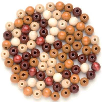 Glorex perles en bois, diam?tre 10 mm, mlange de marron 61654056