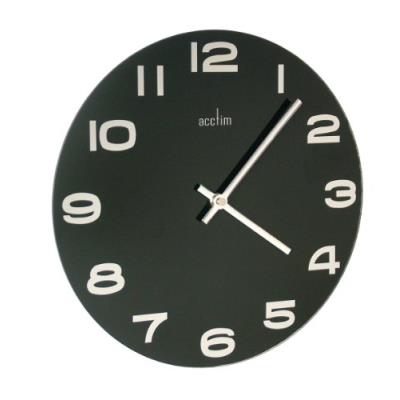 Acctim 27003 Mika - Horloge murale noire