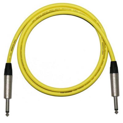Designacable Neutrik NP2X Câble jack de guitare à longueur réglable 3 m jaune