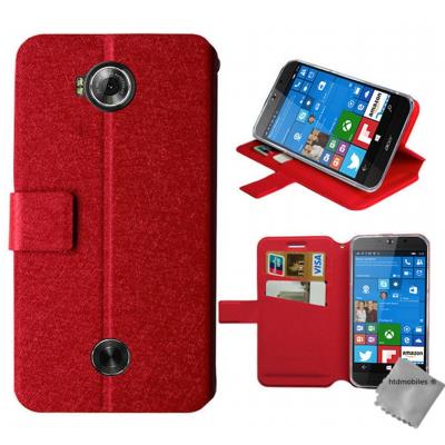 Housse etui coque pochette portefeuille pour Acer Liquid Jade Primo - ROUGE
