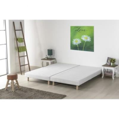 FINLANDEK Sommier RAKENNE 2x80x200 cm - Tapissier - 12 Lattes fixes - 2 personnes
