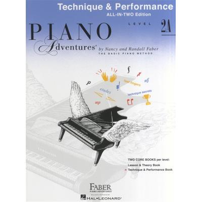 Partitions variété, pop, rock... HAL LEONARD PIANO ADVENTURES ALL IN TWO LEVEL 2A TECHNIQUE AND PERFORMANCE ANG - PIANO SOLO Piano
