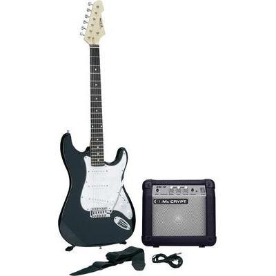 Set Guitare Électrique Msa Musikinstrumente Noir Avec Étui