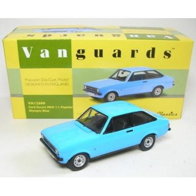 Corgi (Vanguard 1/43 Ème) - Cva12600 - Véhicule Miniature Et Circuit - Ford Escort Mkii 1.1 Popular - Olympic Blue