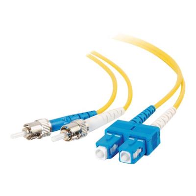 C2G SC-ST 9/125 OS1 Duplex Singlemode PVC Fiber Optic Cable (LSZH) - verbindingskabel - 20 m - geel