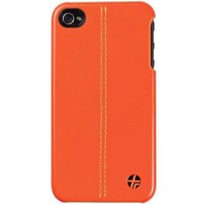 Trexta Coque Cuir orange pour iPhone 4/4S
