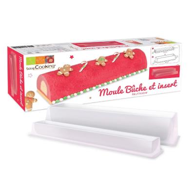 Moule à bûche et insert en plastique - Scrapcooking