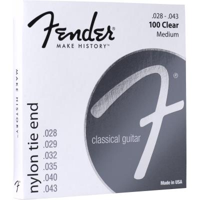 Cordes FENDER 100 TIE END - CLASSIQUE NYLON MEDIUM 28-43 Cordes guitares classiques