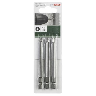 Bosch 2609255966 Lot D'Embouts De Tournevis à Double Extrémité 89 Mm Lot De 3