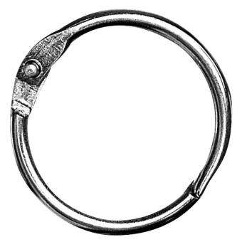Anneau en métal ouvrable Ø 44 mm Argent MegaCrea