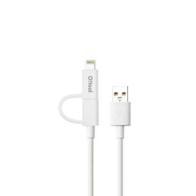 Ozaki O!Tool Câble de synchronisation Micro USB pour iPhone/iPad/iPod 1 m Blanc