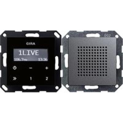 Gira 228028 unterputz-radio rds system 55 anthrazit
