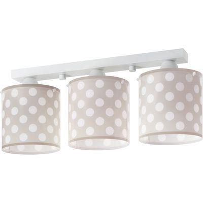 Plafonnier enfant 3 lampes brown dots - dalber - 61003e