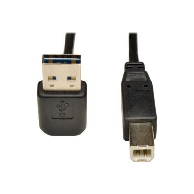 Tripp Lite 6ft USB 2.0 High Speed Cable Reversible Up/Down Angle A to B M/M 6' - USB-kabel - 1.83 m