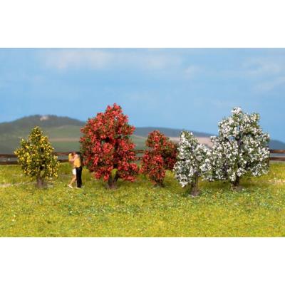 Noch - 25420 - Mod&eacute;lisme Ferroviaire - Arbres - Arbustes En Fleurs - 5 Pi&egrave;ces