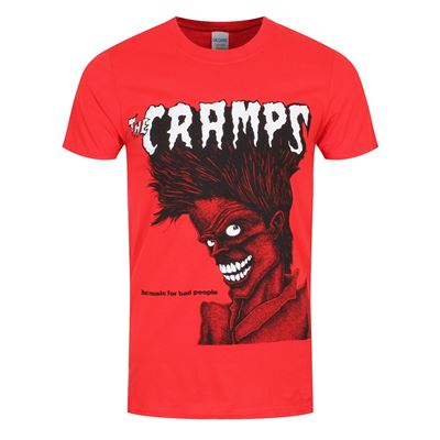 The Cramps T-Shirt Bad Music For Bad People Homme Rouge