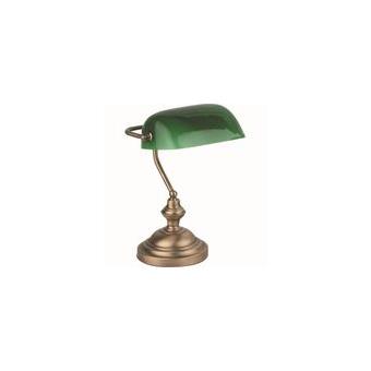 Lampe de bureau or vieilli Banker 1 ampoule - Achat & prix