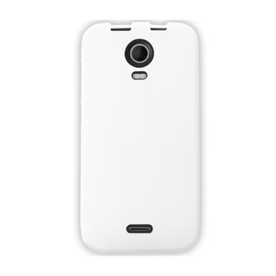 Mocca design gel frost housse semi-rigide en silicone pour wiko darkmoon blanc