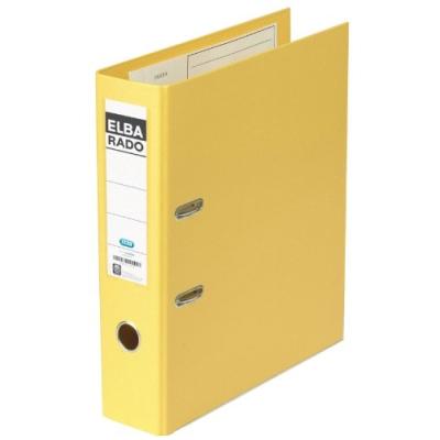 Elba Classeur rado plast Largeur de dos : 80 mm jaune DIN A4 couverture extérieureintérieure en PVC A4 80 mm 1 pcs - vue 2